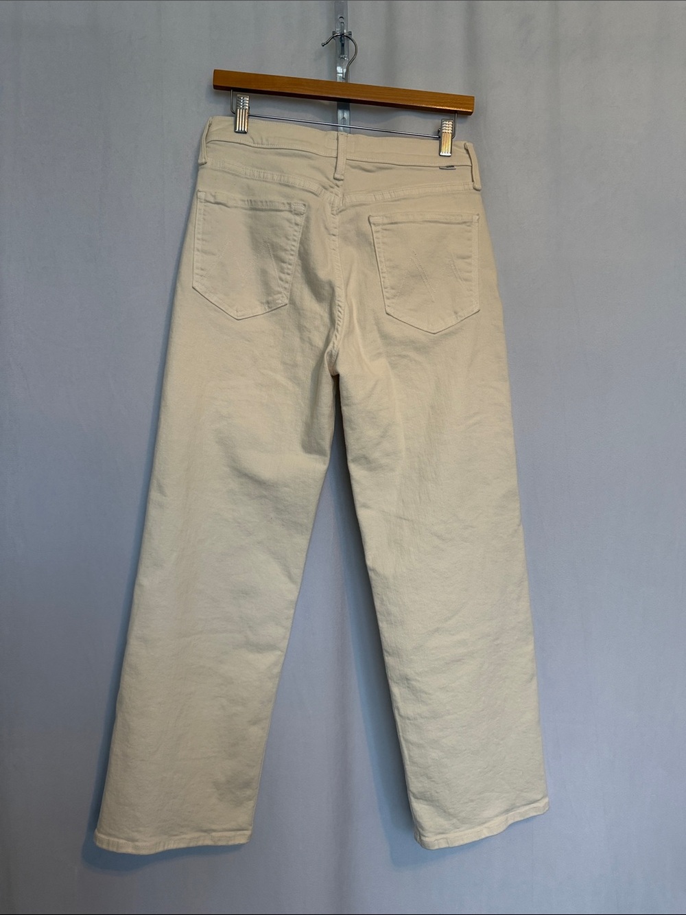 Mother The Rambler Zip Ankle Jeans Size 28 (6) Cream Puff Casual Neutral Preppy - Picture 5 of 15
